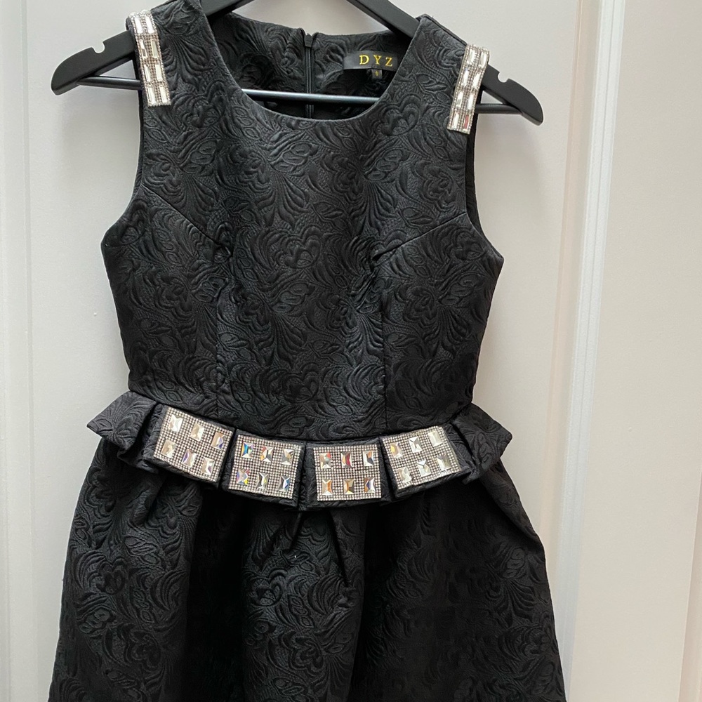 Black dress bling bling
